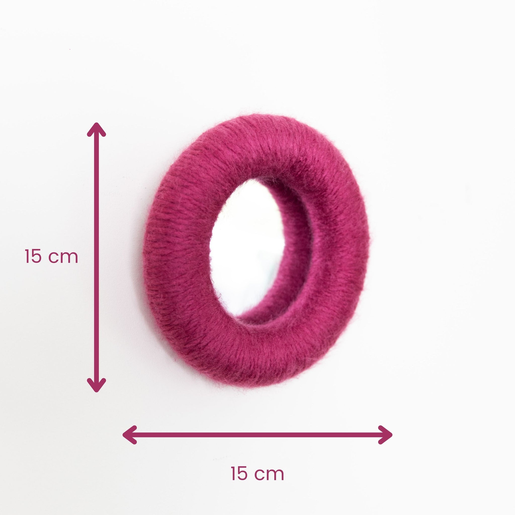 Mini Miroir Rond Magenta