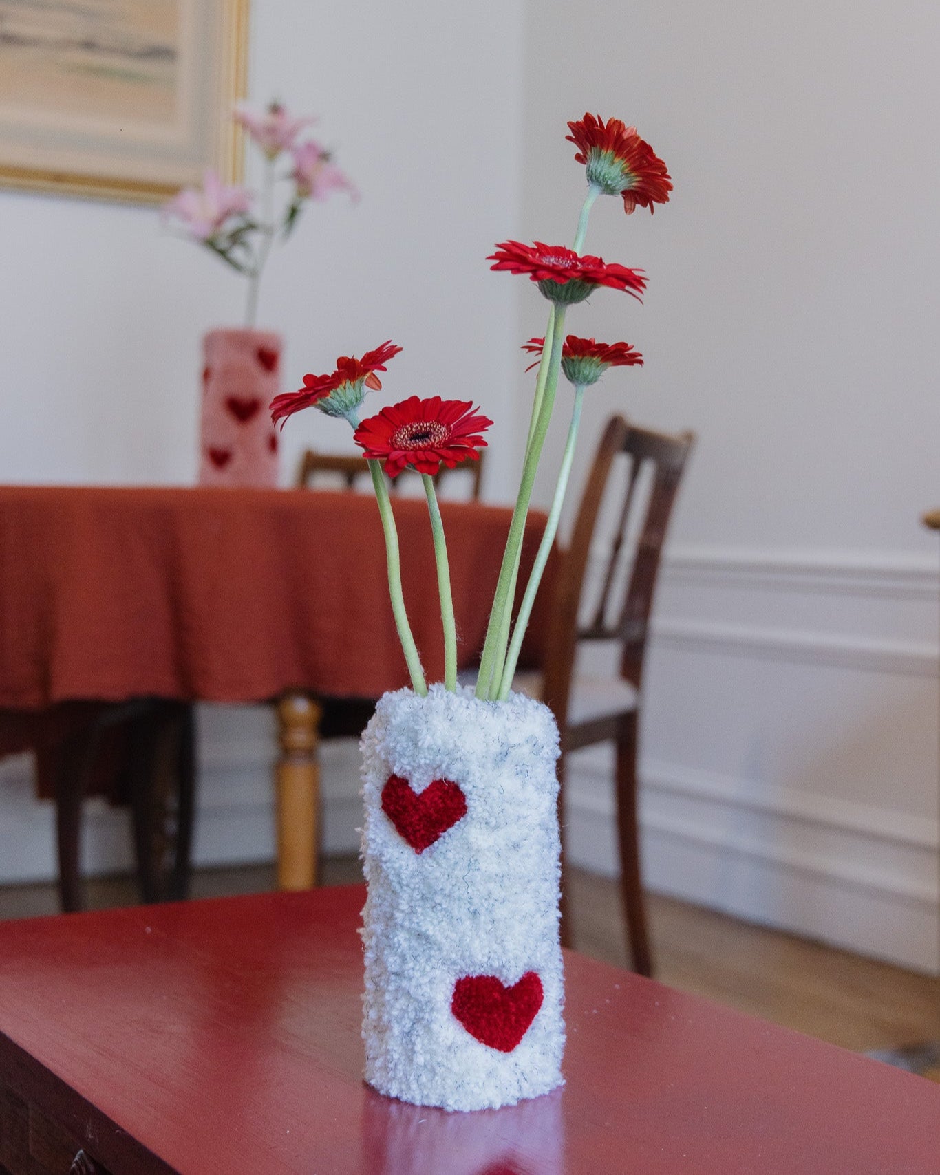 Petit Vase Beige Coeur