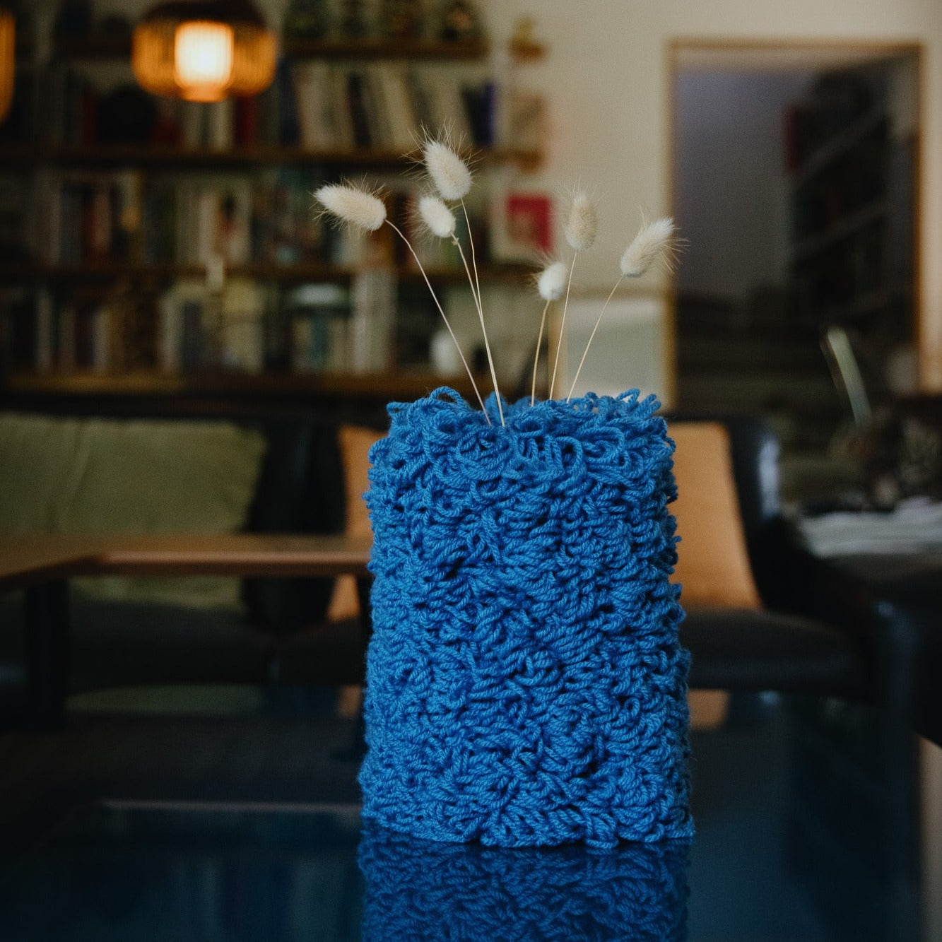 Vase Boucles Bleu