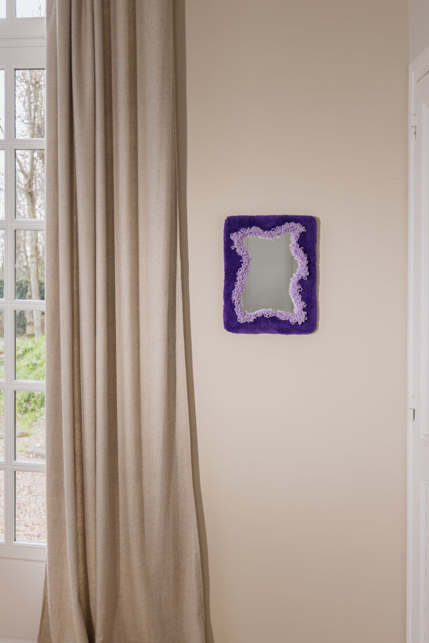 Petit Miroir Organique Violet