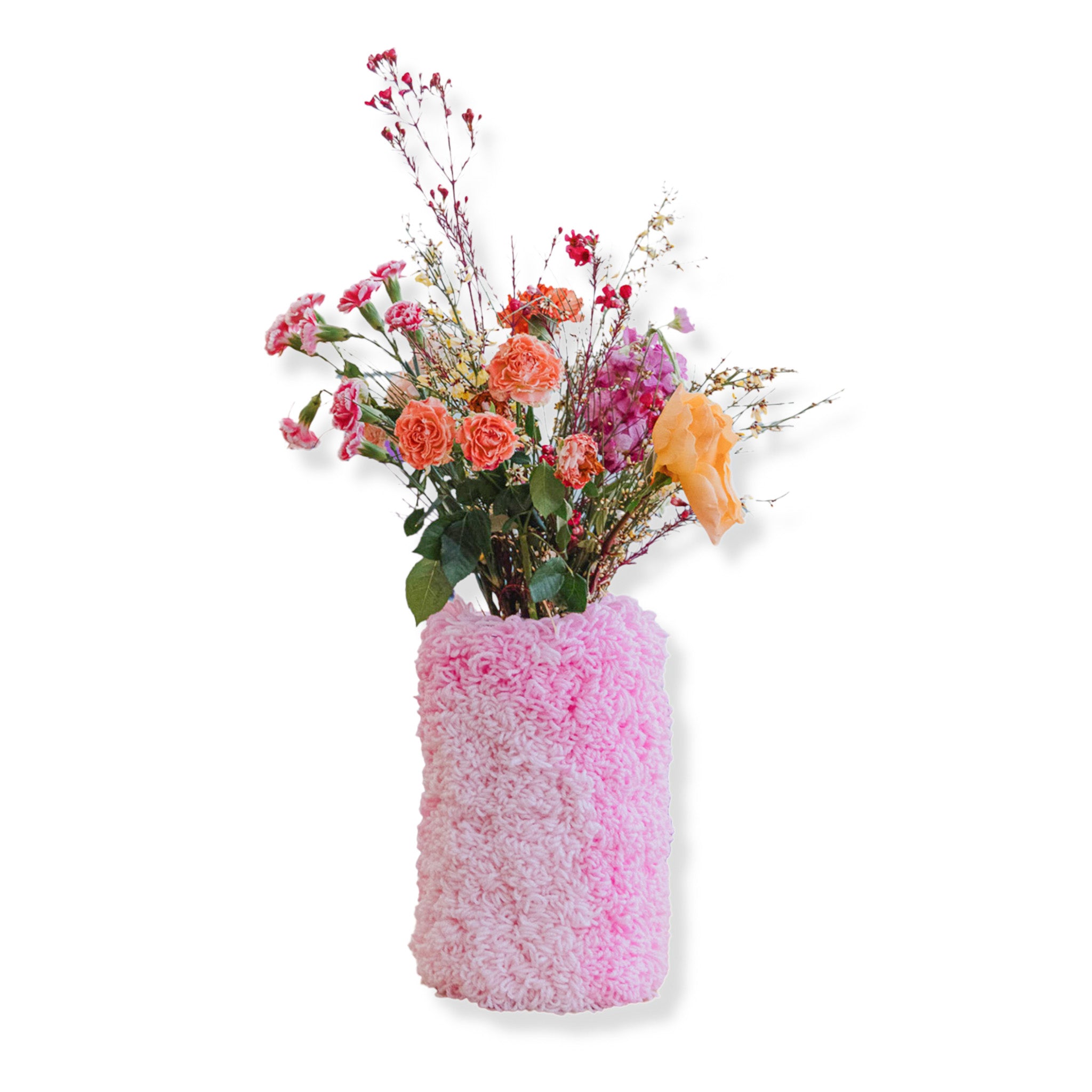 Grand Vase Boucles Rose