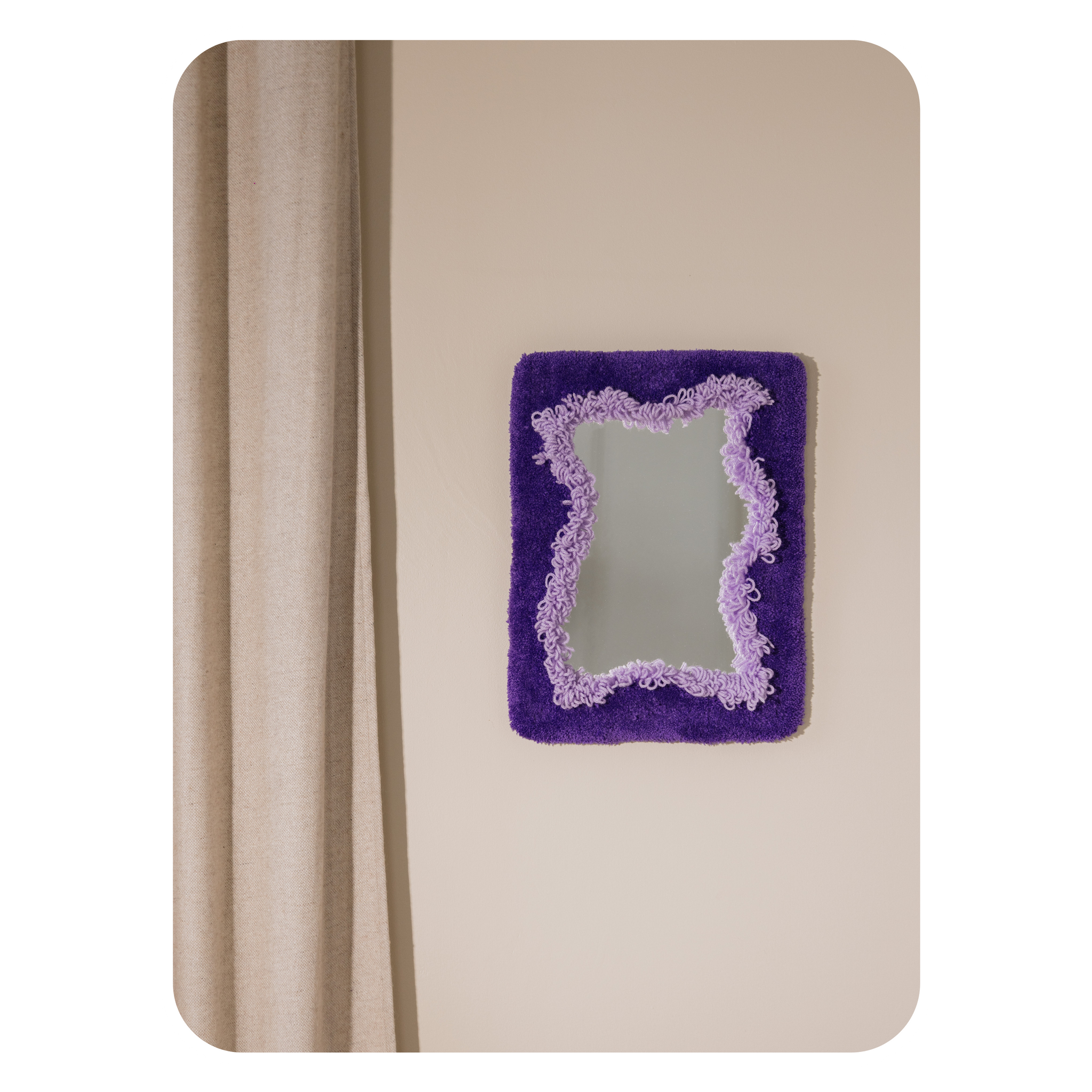 Petit Miroir Organique Violet