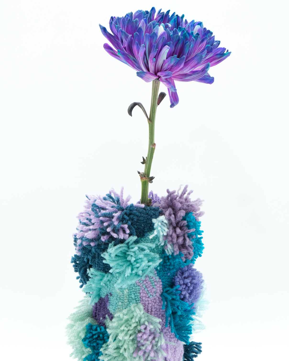 Vase à Reliefs Bleu