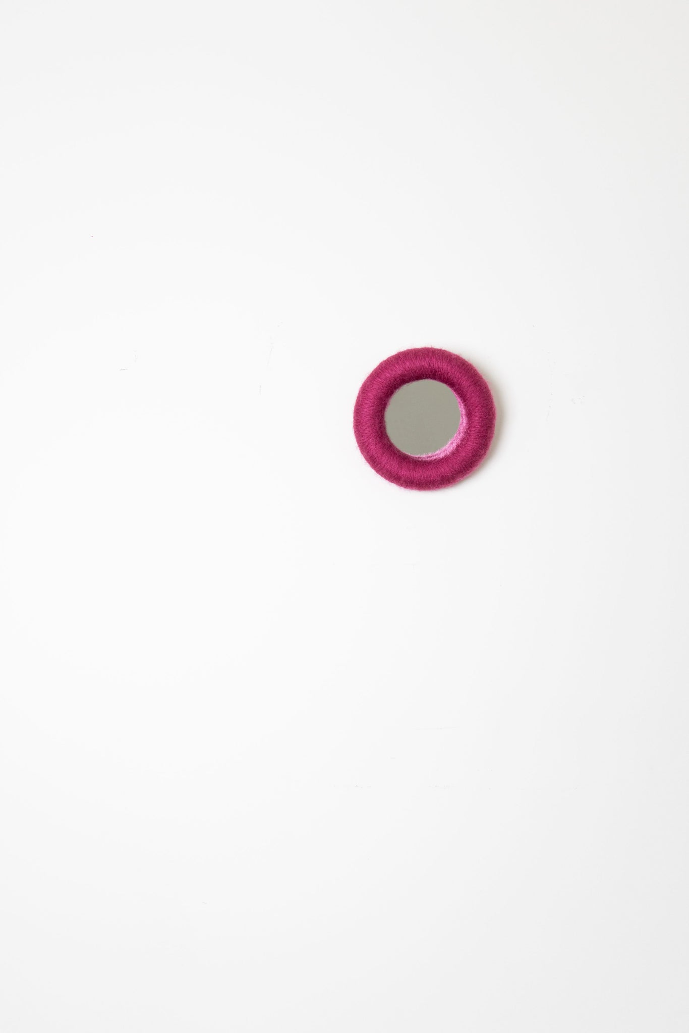 Mini Miroir Rond Magenta